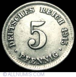 Image #1 of 5 Pfennig 1915 J