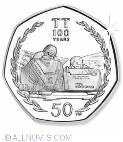 50 Pence 2007 - 100th Anniversary of the TT Races