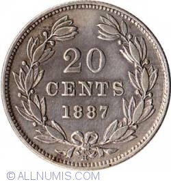 Image #2 of 20 Centavos 1887