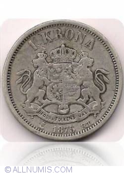 Image #2 of 1 Krona 1875