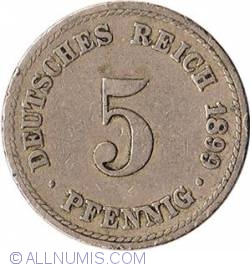 Image #1 of 5 Pfennig 1899 A