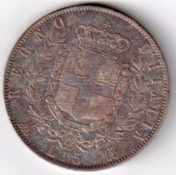 5 Lire 1871 M