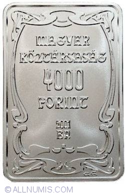 Image #1 of 4000 Forint 2001 - 100th anniversary of the Godollo Artist Colony