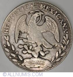 Image #2 of 8 Reales 1869  Zs with chopmarks