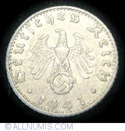 Image #2 of 50 Reichspfennig 1941 F