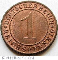 1 Reichspfennig 1936 D