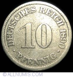 Image #1 of 10 Pfennig 1890 A