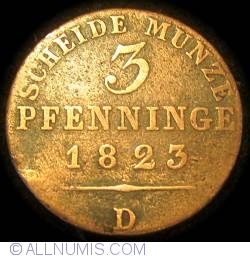 Image #2 of 3 Pfennig 1823 D