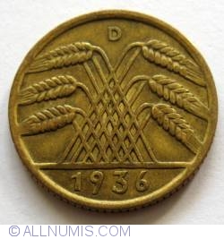 Image #2 of 10 Reichspfennig 1936 D