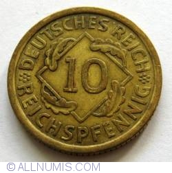 10 Reichspfennig 1936 D
