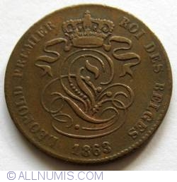 Image #2 of 2 Centimes 1863