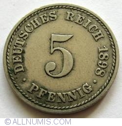 Image #1 of 5 Pfennig 1898 A
