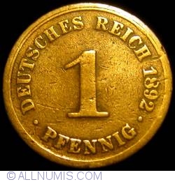 1 Pfennig 1892 A