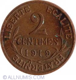 Image #2 of 2 Centimes 1919