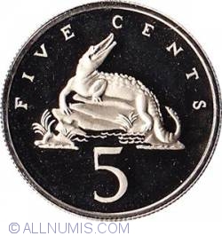 Image #1 of 5 Cents 1975 Crocodile