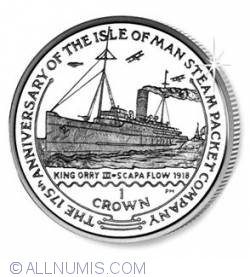 1 Crown 2005 - 175th Anniversary of the Isle of Man Steam Packet Company