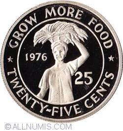 25 Centi 1976 - Grow More Food (Cultivati mai multa mancare)