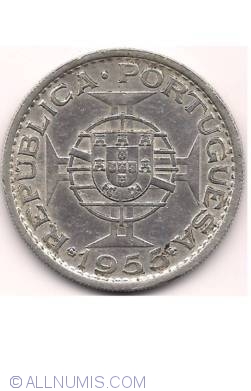 20 Escudos 1955, Portuguese Colony (1941-1960) - Mozambique - Coin - 22010
