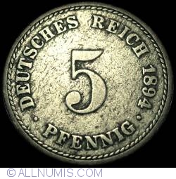 Image #1 of 5 Pfennig 1894 A