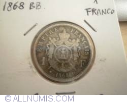 Image #2 of 1 Franc 1868 BB