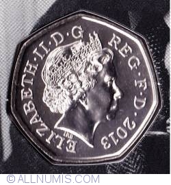 Image #2 of 50 Pence 2013 - 100th Anniversary of the Birth of Christopher Ironside