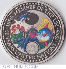 Image #2 of 1 Dollar 1995 - 50 Years of United Nations