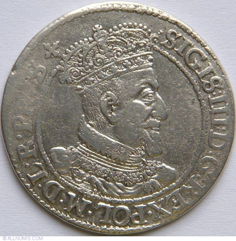 1 4 Thaler 1 Ort 10 Groszy 1618 Sigismund Iii 1587 1632 Danzig Coin
