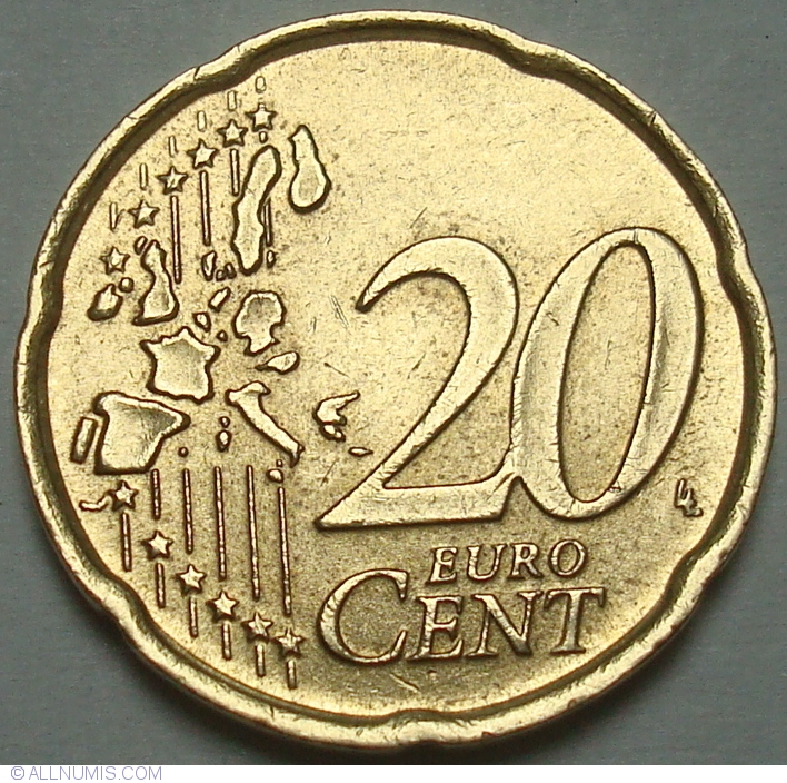 20 Euro Cent 2006 Euro 2002 Present Italy Coin 35084