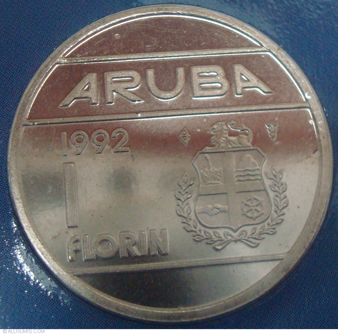 1 Florin 1992 Dutch State 1986 2000 Aruba Coin 43333