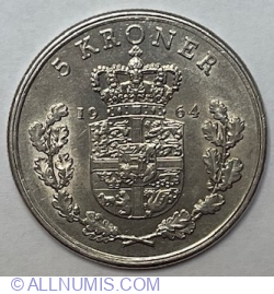 5 Kroner 1964