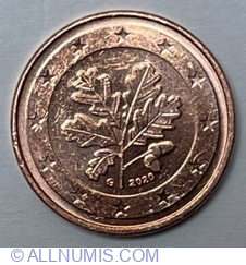 Image #2 of 1 Euro Cent 2020 G