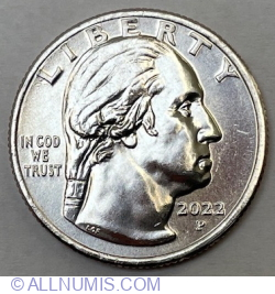 Image #2 of Quarter Dollar 2022 P - George Washington - Dr. Sally Ride