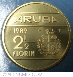 Image #1 of 2 1/2 Florin 1989
