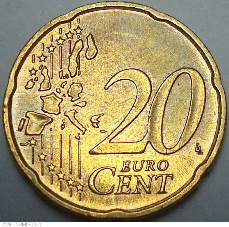 20 Euro Cent 2005 J, Euro (2002-present) - Germany - Coin - 29313 20 euro cent to usd