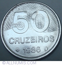 Image #1 of 50 Cruzeiros 1986