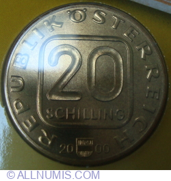 20 Schilling 2000 - 150th Anniversary - Stamps in Austria