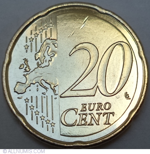 valor de 20 euro cent dolares