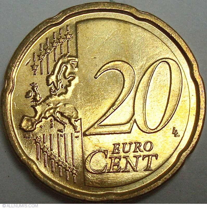 2001 20 euro cent coin value