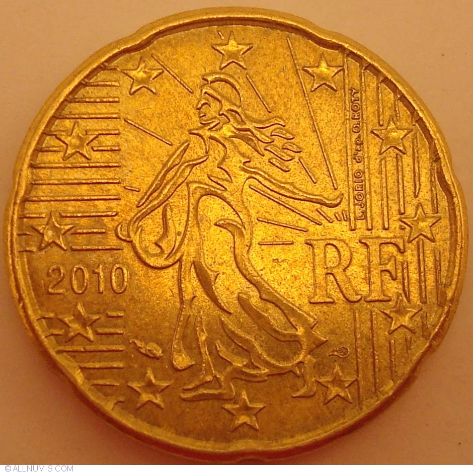 20 Euro Cent 2010 Euro 2010 2019 France Coin 28384