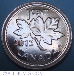 Image #1 of 1 Cent 2012  Non-magnetic