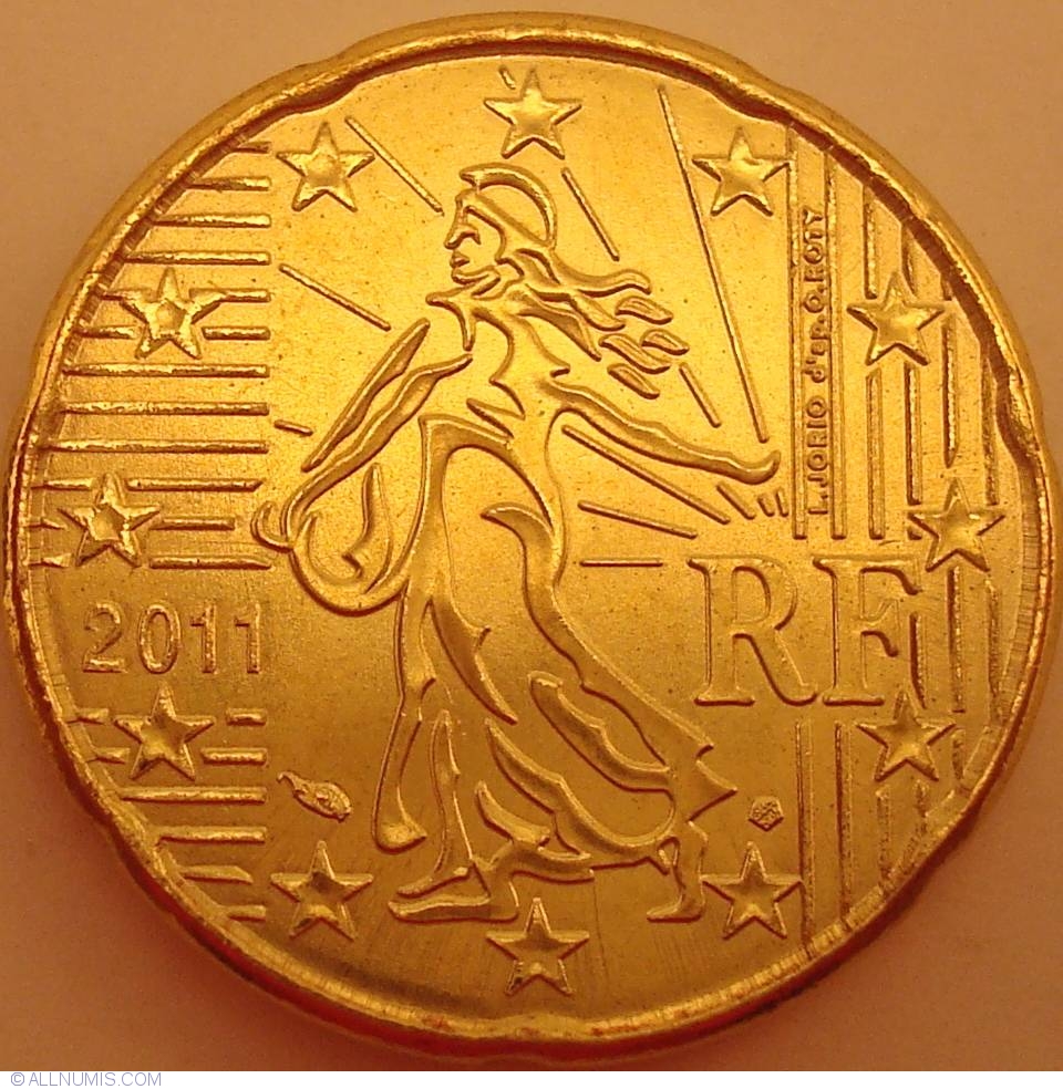20 Euro Cent 2011 Euro 2010 2019 Fran a Moned 28392