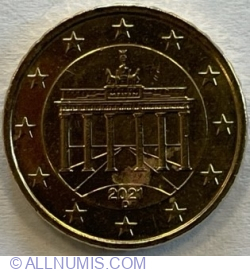 Image #2 of 10 Euro Cenţi 2021 D
