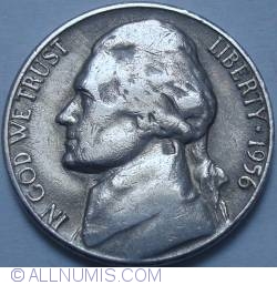 Image #2 of Jefferson Nickel 1956 D