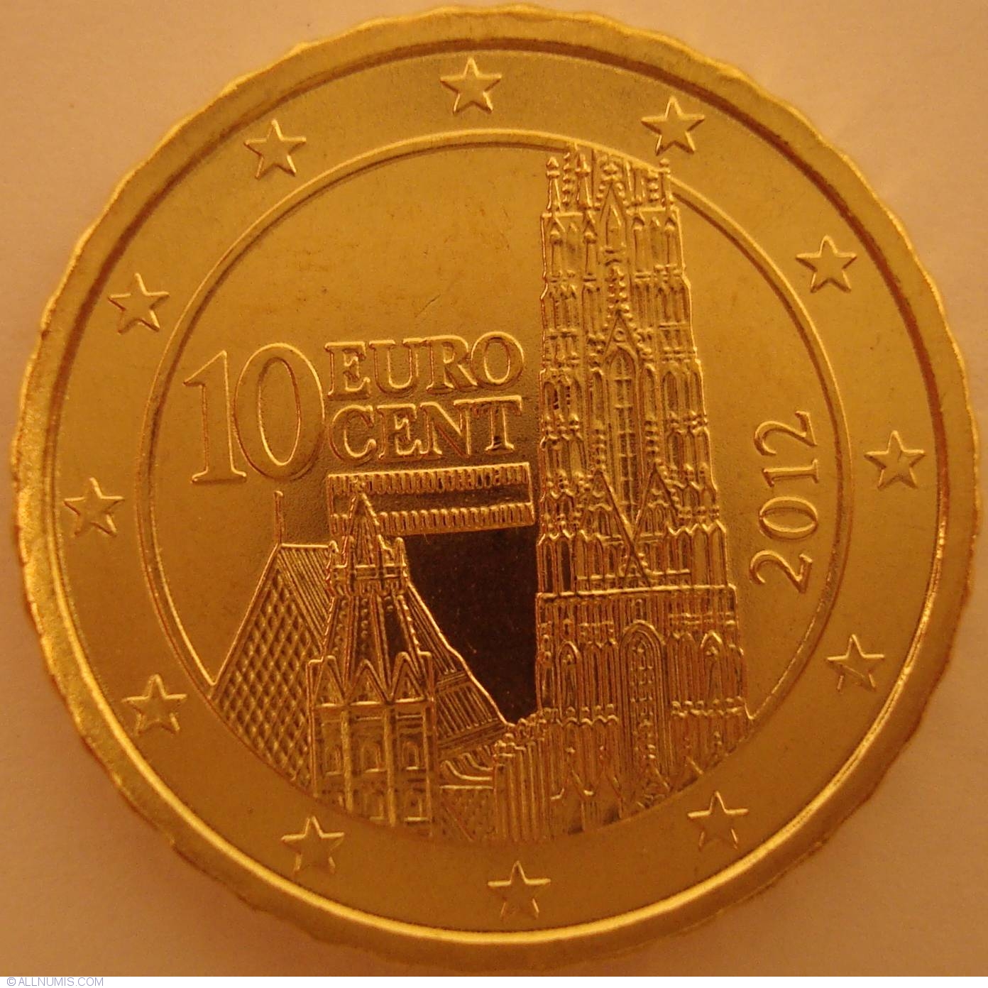 10 Euro Cent 2012 Euro 2010 2019 Austria Moned 26832