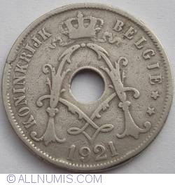 25 Centi 1921 Belgie