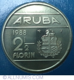 Image #1 of 2 1/2 Florin 1988