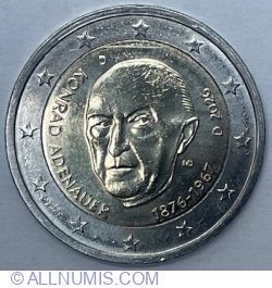 Image #2 of 2 Euro 2026 D - Konrad Adenauer (1876-1967)