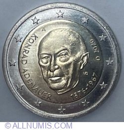Image #2 of 2 Euro 2026 A - Konrad Adenauer (1876-1967)