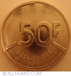 Image #1 of 50 Francs 1991 (Belgique)