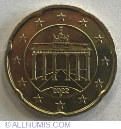 Image #2 of 20 Euro Cent 2022 F